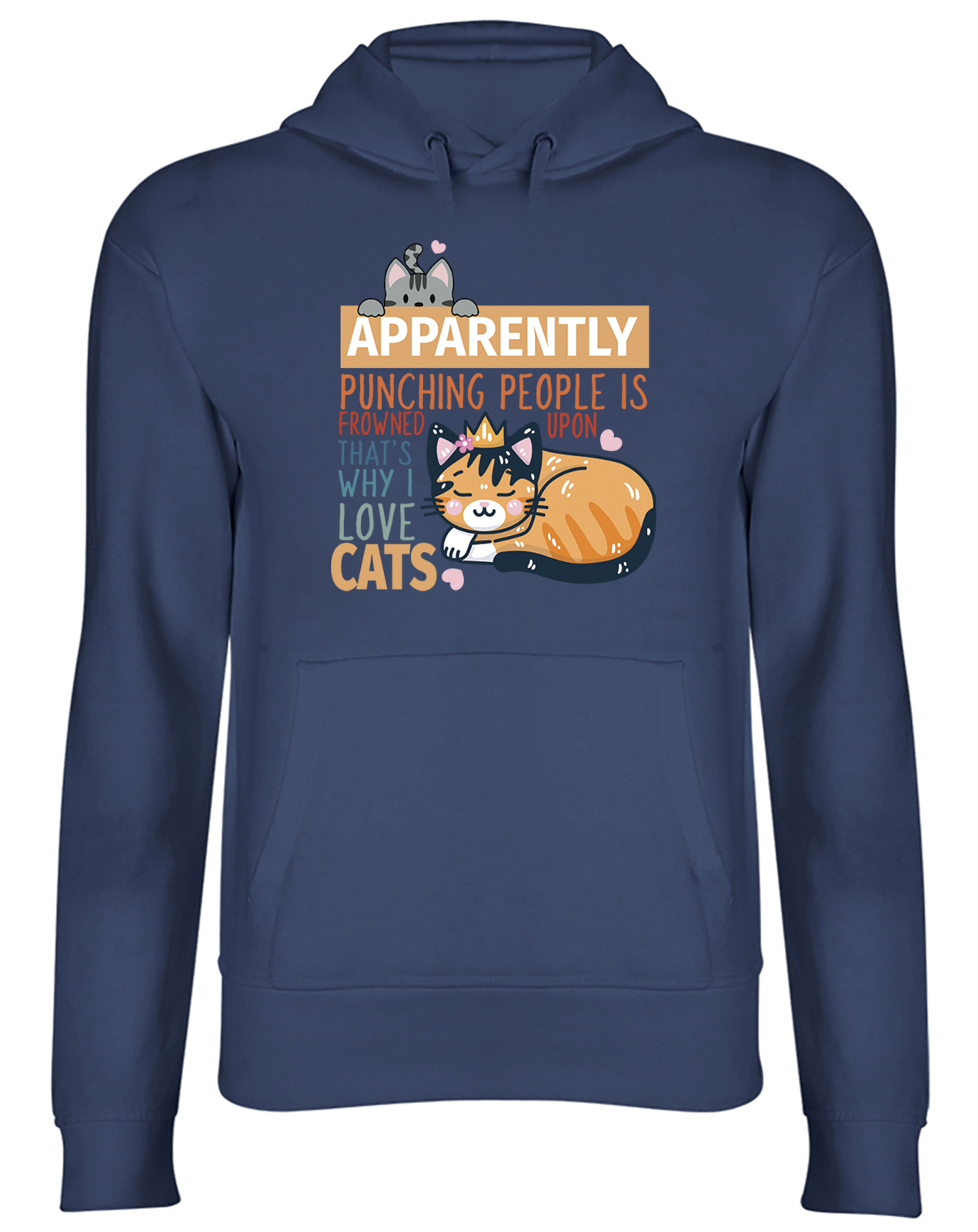 I love clearance cats hoodie